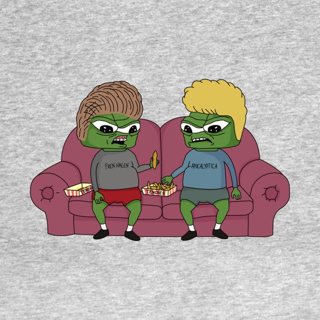 Beavis & Butthead Apu Apustaja & Tendies by Emperor Frenguin